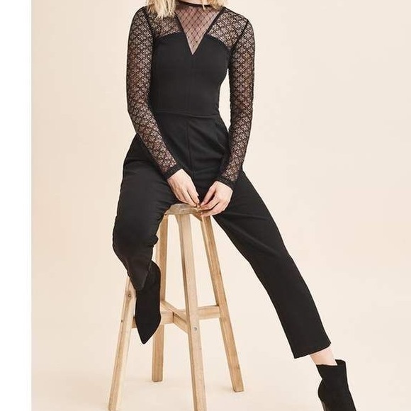 Dynamite Lace jumpsuit black sz M - Picture 3 of 3